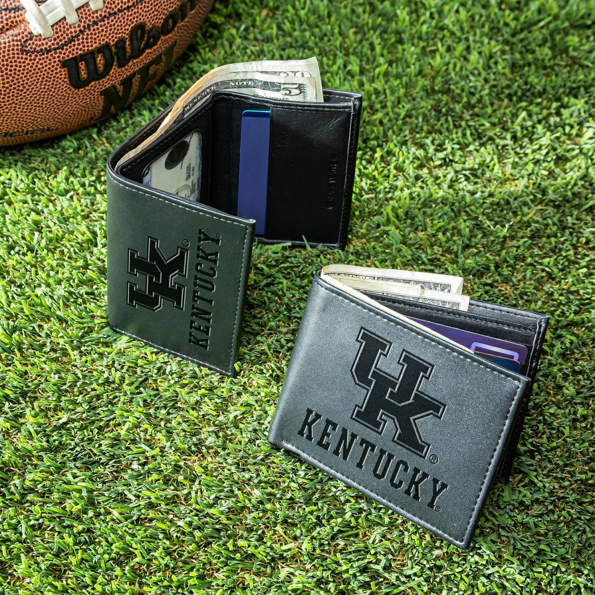 University of Kentucky, Bi-Fold and Tri-Fold Wallet Gift Set, Black - Collegiate Home