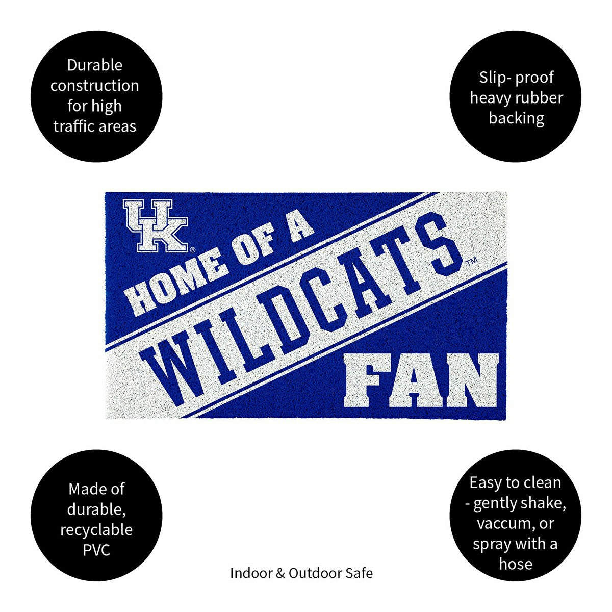 University of Kentucky, PVC Mat COLOR, Home of a Fan - Collegiate