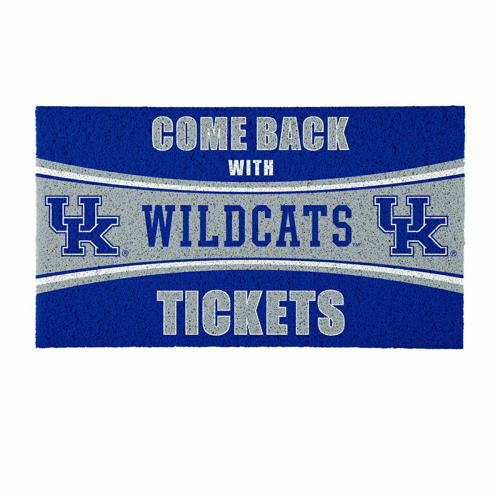 28" x 16" PVC Trapper Mat, Come Back with Tickets, University of Kentu - Collegiate