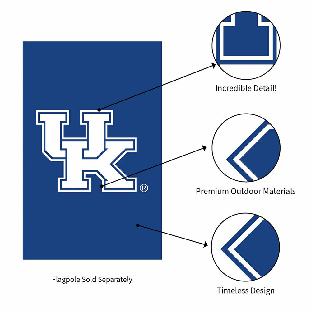 Applique Flag, Reg, University of Kentucky - Collegiate Home