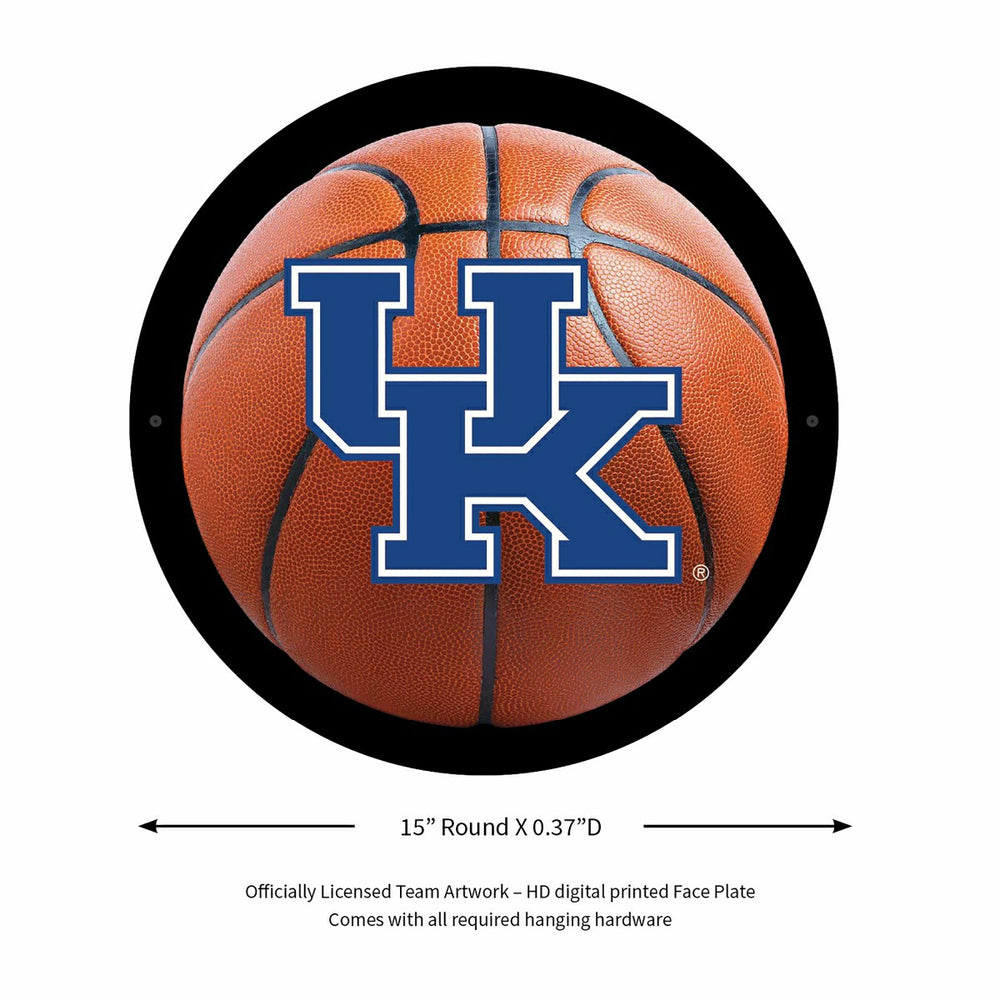 LED Wall Decor, Round, Med, Univ of Kentucky Basketball - Collegiate Home