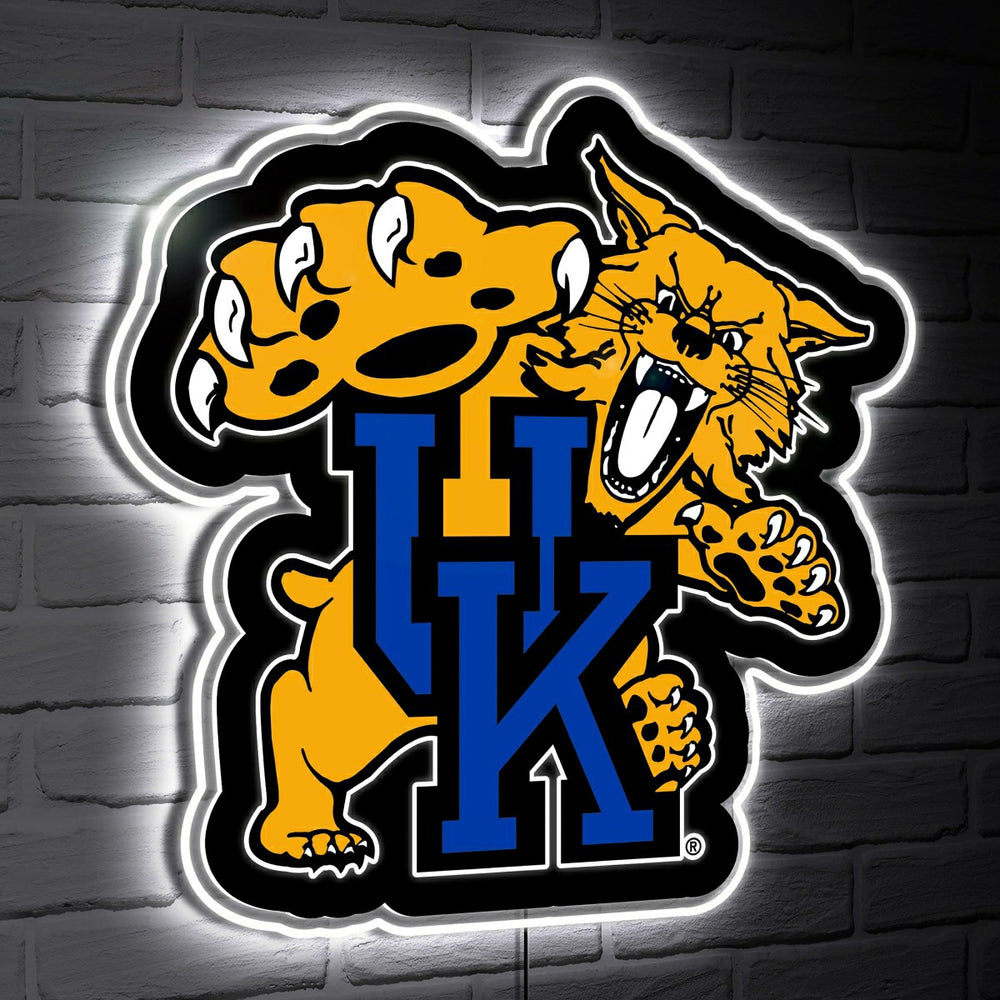 LED Wall Decor, Glazelite, College Mascot, University of Kentucky - Collegiate Home