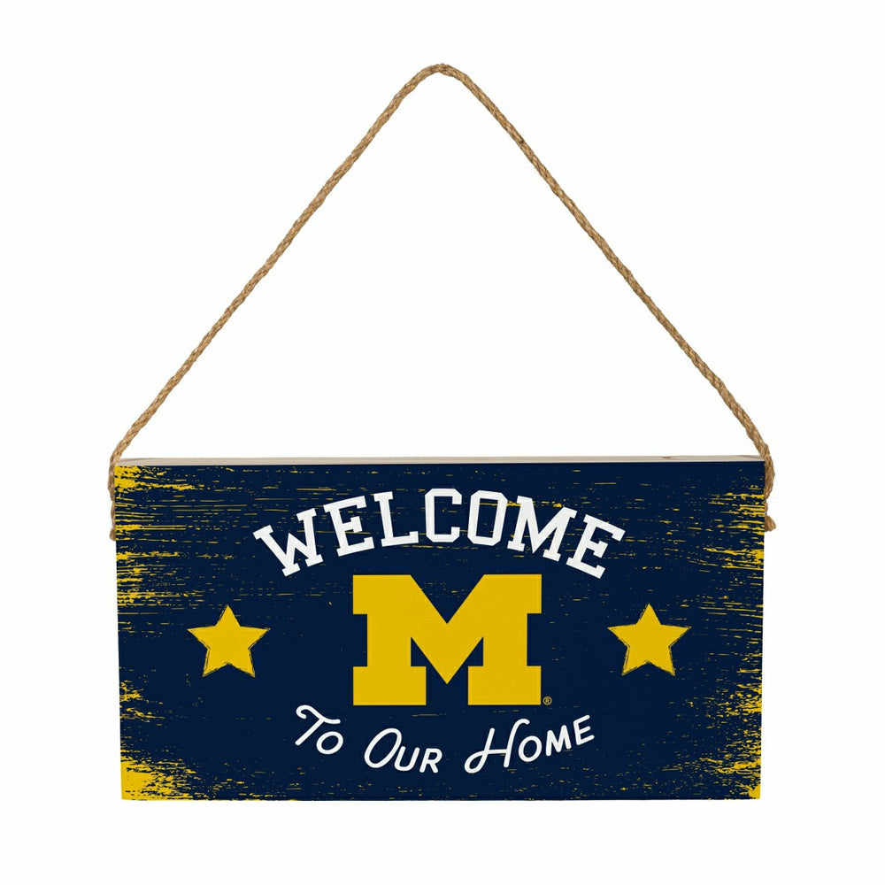 University Of Michigan Wood Wall Sign, 6x11 - Collegiate Home