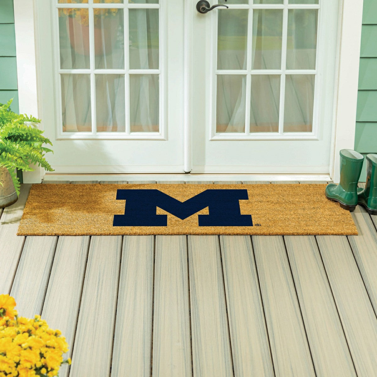 University Of Michigan Extra Large Full Color Coir Mat, 60"x24" - Collegiate