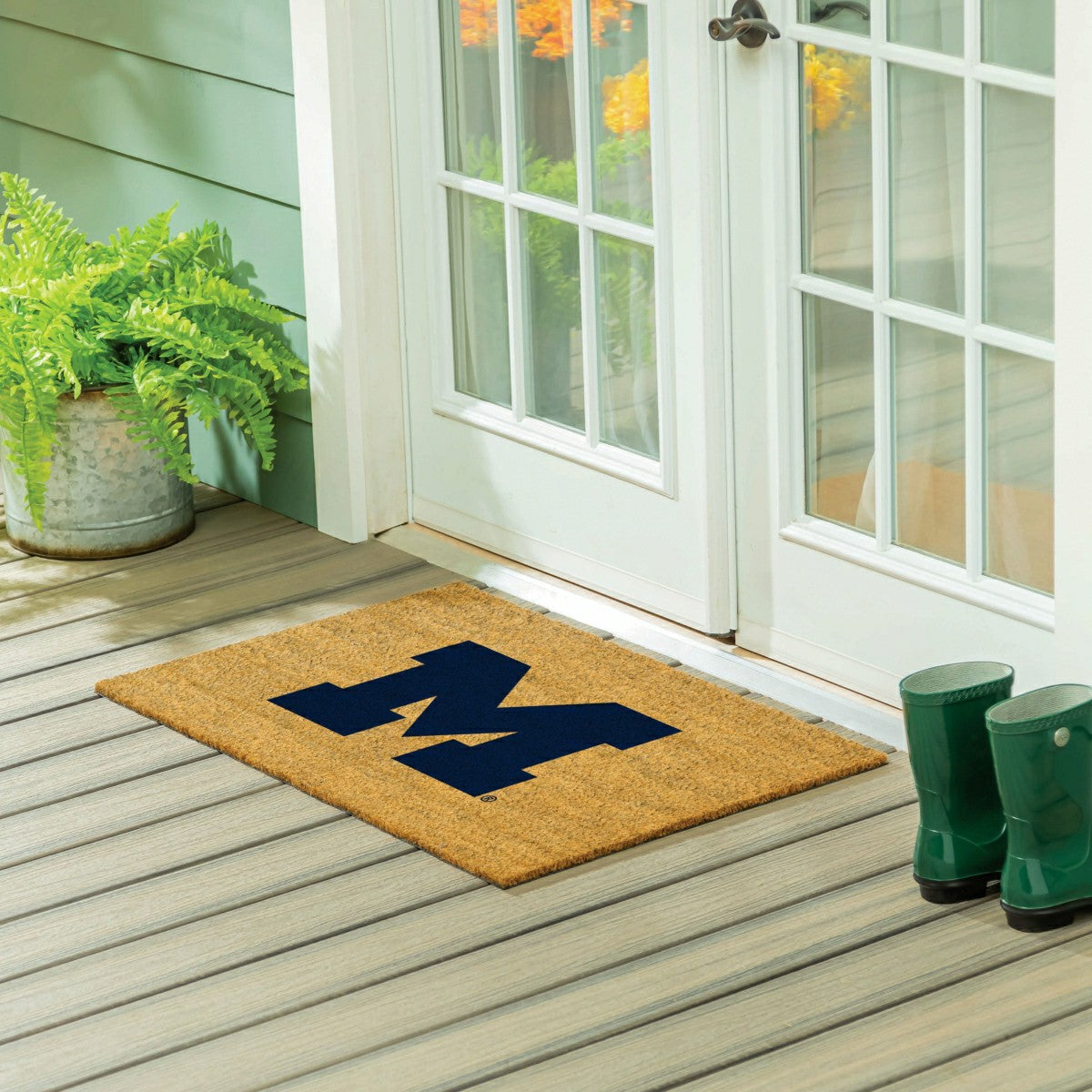 University Of Michigan Large Full Color Coir Mat, 36"x24" - Collegiate