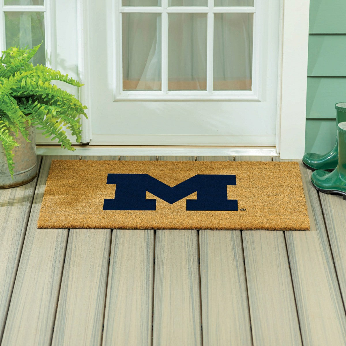 University Of Michigan Large Full Color Coir Mat, 36"x24" - Collegiate