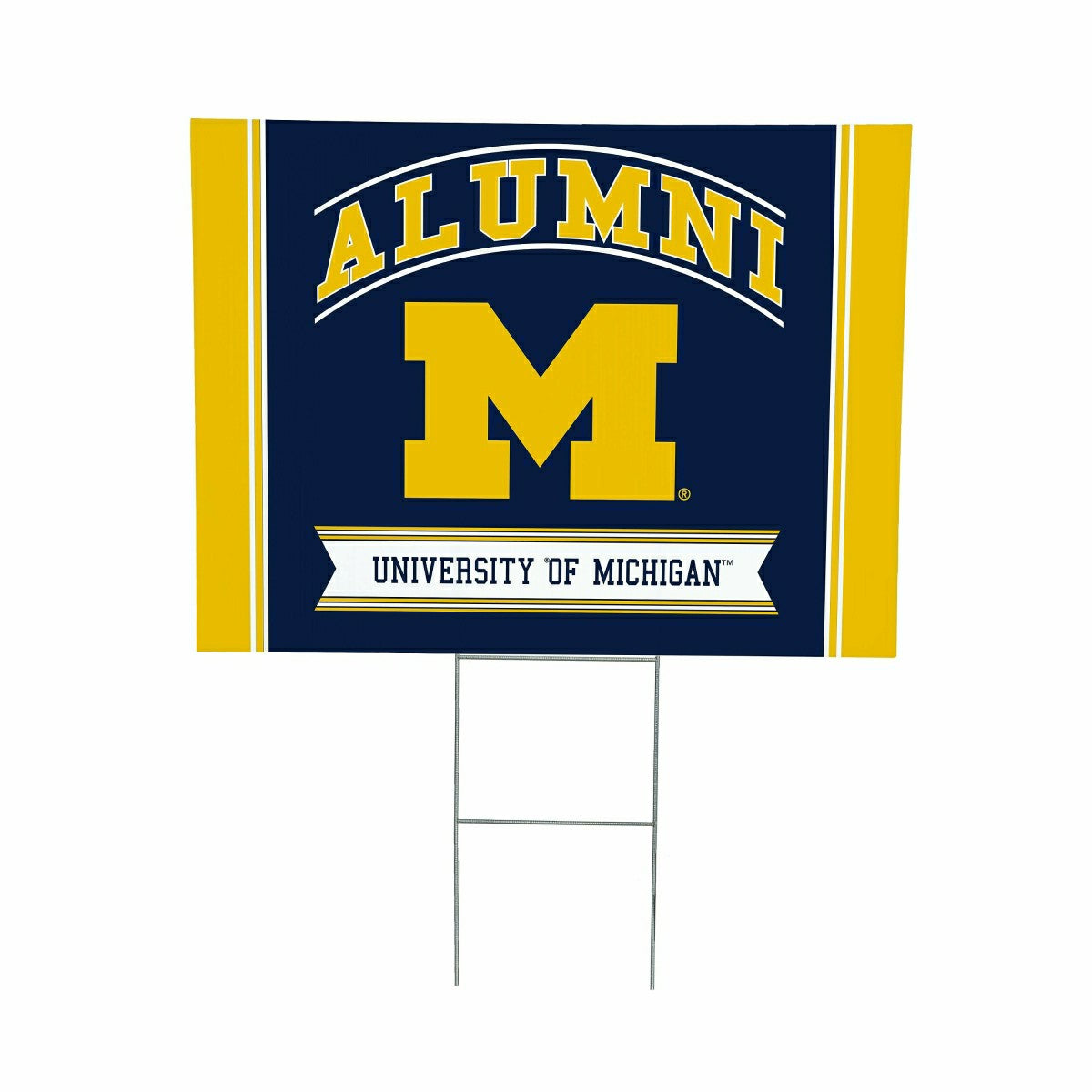 University Of Michigan Coroplast Yard Sign Alumni - Collegiate Home