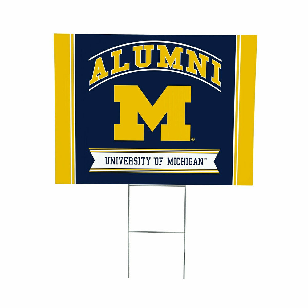 University Of Michigan Coroplast Yard Sign Alumni - Collegiate Home