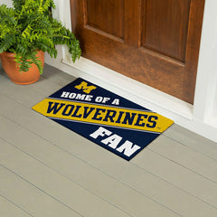 University Of Michigan, PVC Mat COLOR, Home of a Fan - Collegiate
