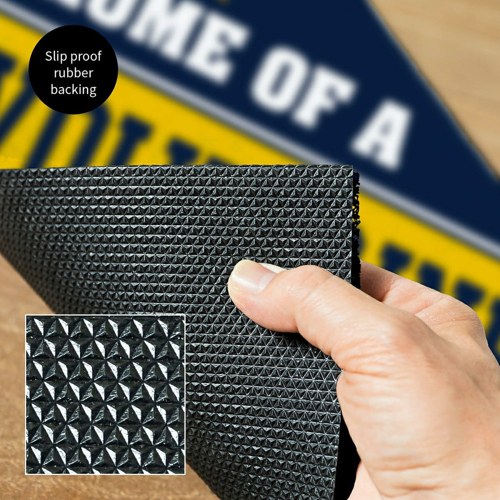 University Of Michigan, PVC Mat COLOR, Home of a Fan - Collegiate