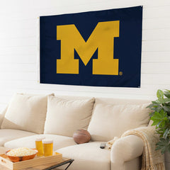University of Michigan Single Sided Flag w/ 2 Grommets, 3'x5' - Collegiate Home