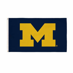 University of Michigan Single Sided Flag w/ 2 Grommets, 3'x5' - Collegiate Home