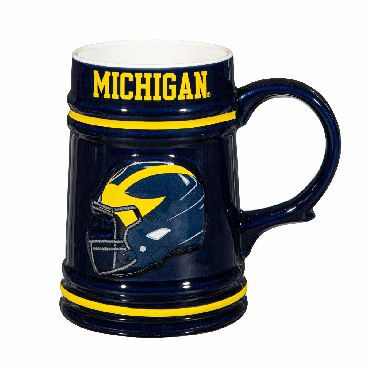 University Of Michigan Ceramic Stein Cup, 24oz - Collegiate Home