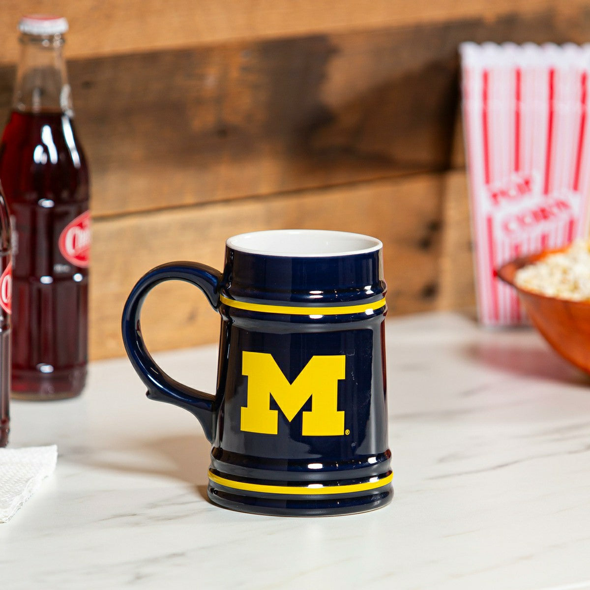 University Of Michigan Ceramic Stein Cup, 24oz - Collegiate Home