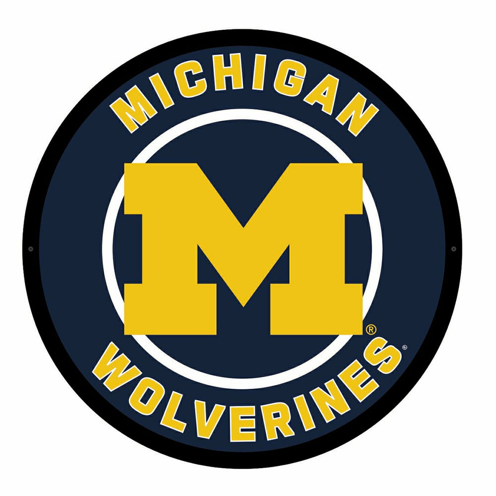 LED Wall Decor, Round, University Of Michigan - Collegiate Home