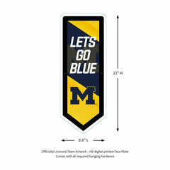 LED Wall Decor, Pennant, University Of Michigan - Collegiate Home