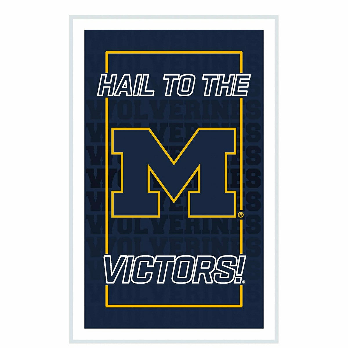 University Of Michigan College Rectangle Neolite LED Decor - Collegiate Home