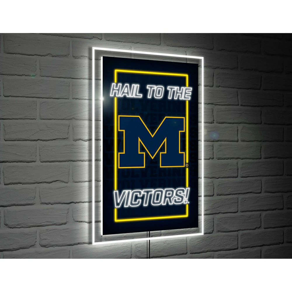 University Of Michigan College Rectangle Neolite LED Decor - Collegiate Home