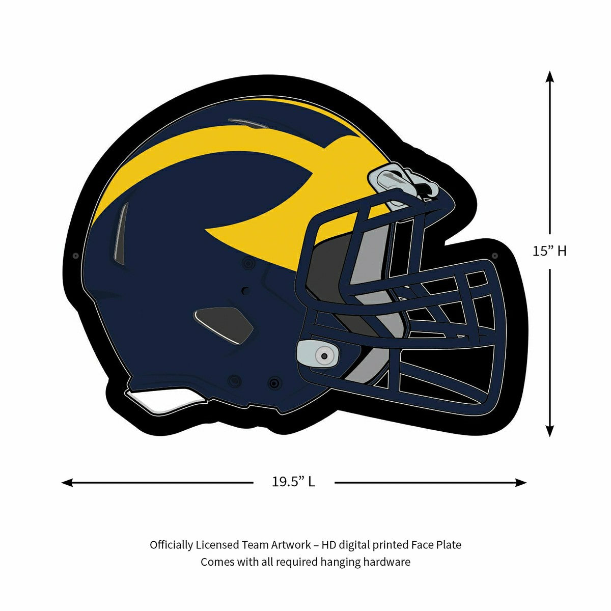 LED Wall Decor, Helmet, University Of Michigan - Collegiate Home