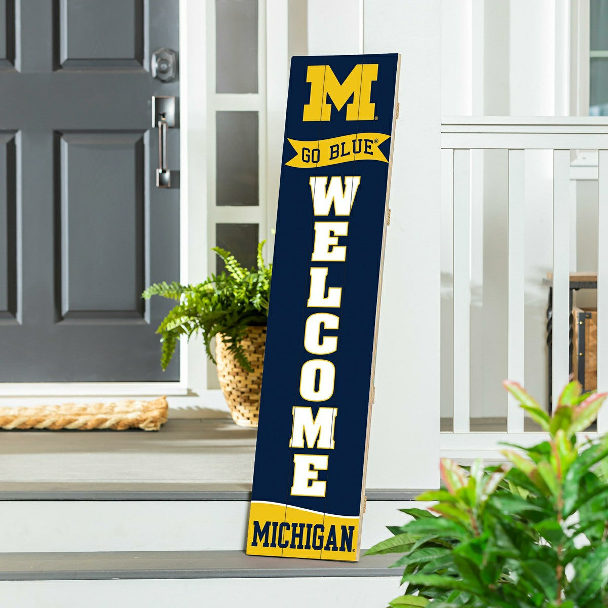 University Of Michigan Large Single Sided Leaner, 46" - Collegiate Home