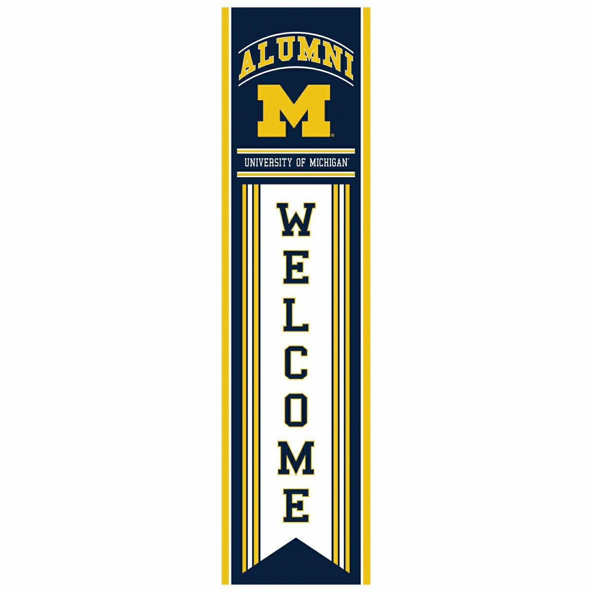 University Of Michigan Alumni Single Sided Large Leaner, 46" - Collegiate Home