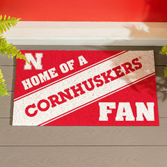 University of Nebraska, PVC Mat COLOR, Home of a Fan - Collegiate