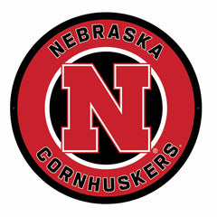 LED Wall Decor, Round, University of Nebraska - Collegiate Home