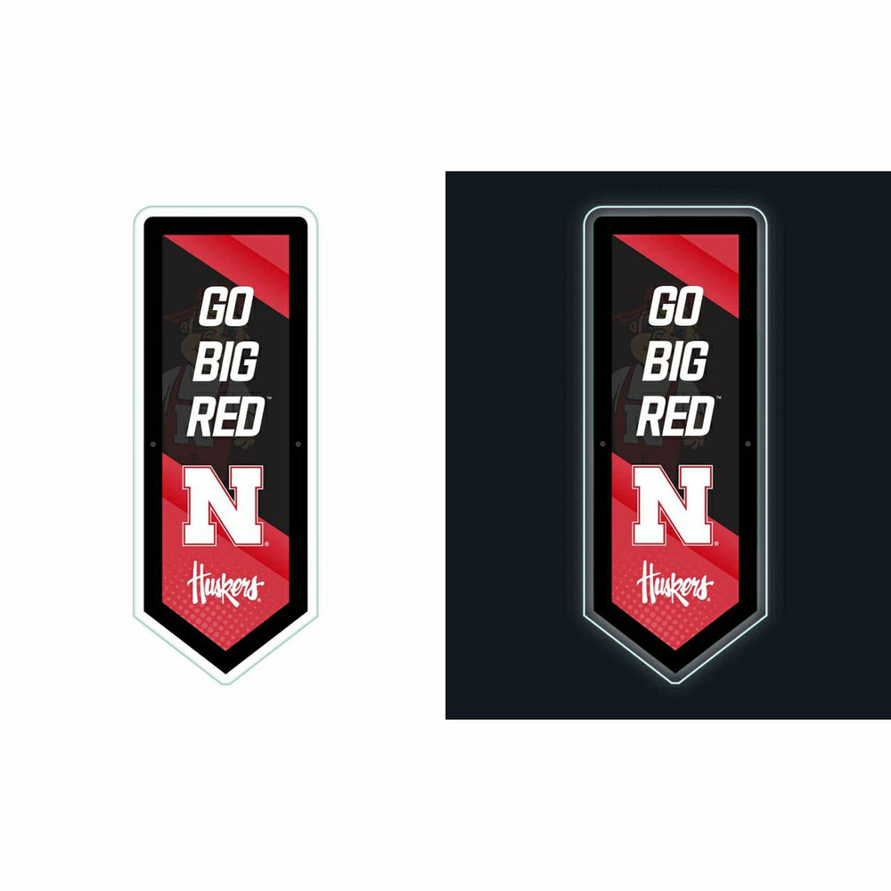 LED Wall Decor, Pennant, University of Nebraska - Collegiate Home