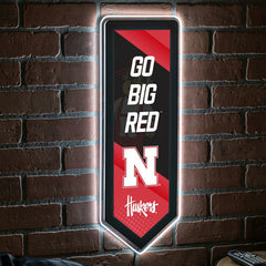 LED Wall Decor, Pennant, University of Nebraska - Collegiate Home