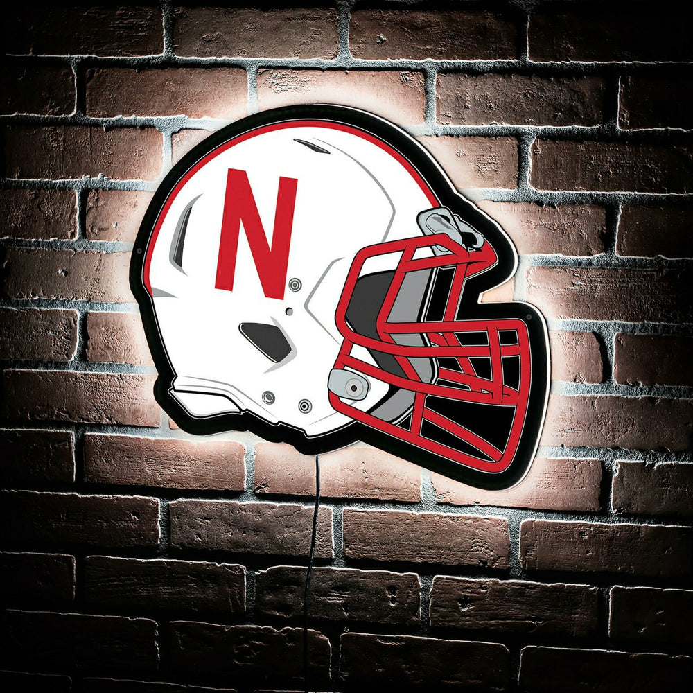 LED Wall Decor, Helmet, University of Nebraska - Collegiate Home