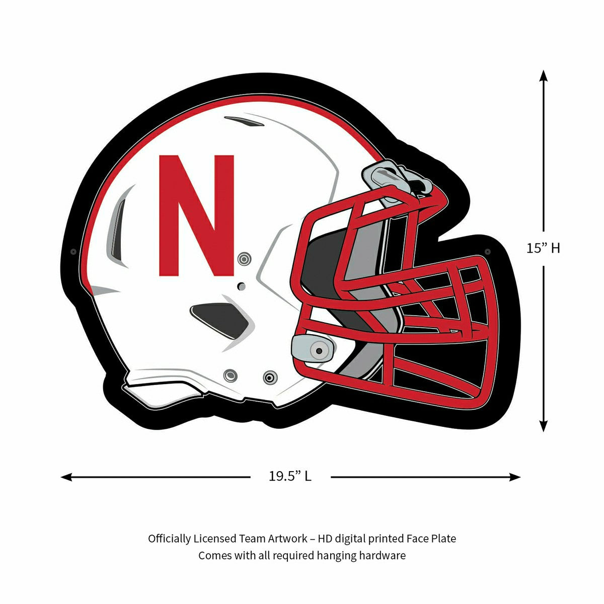 LED Wall Decor, Helmet, University of Nebraska - Collegiate Home