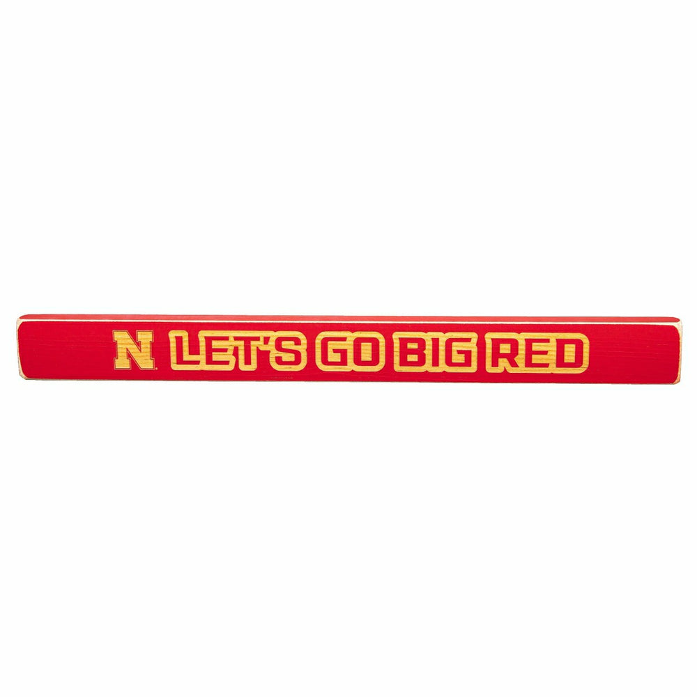 University of Nebraska Engraved Wood Sign, 1.5" x 18" - Collegiate Home