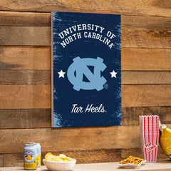 University of North Carolina Wood Wall Sign, 16x24 - Collegiate Home
