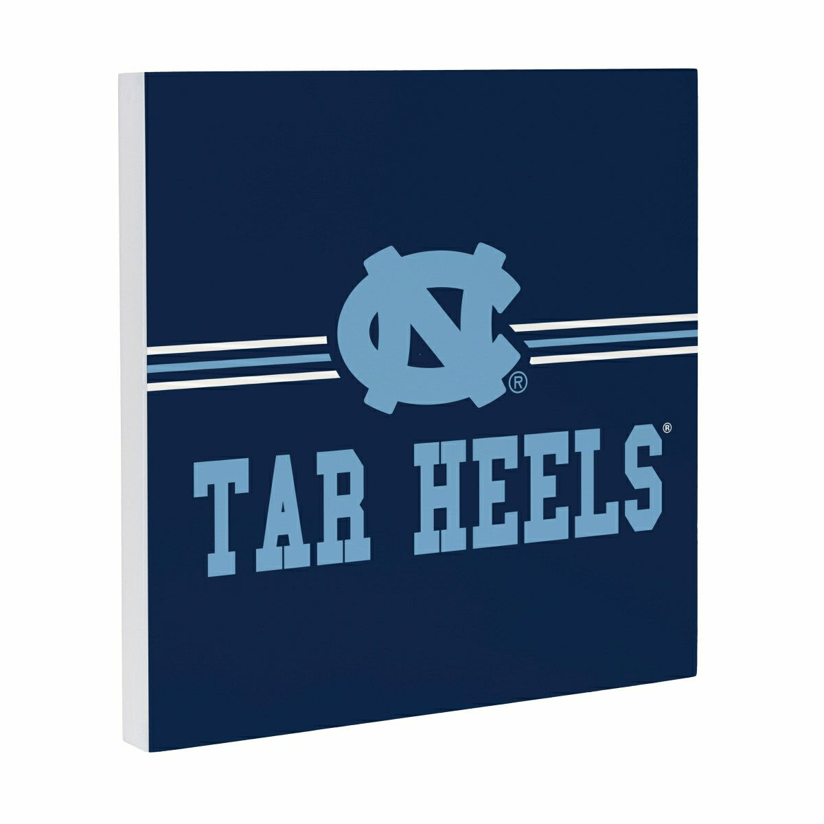 University of North Carolina Wood Wall Sign, 12x12 - Collegiate Home