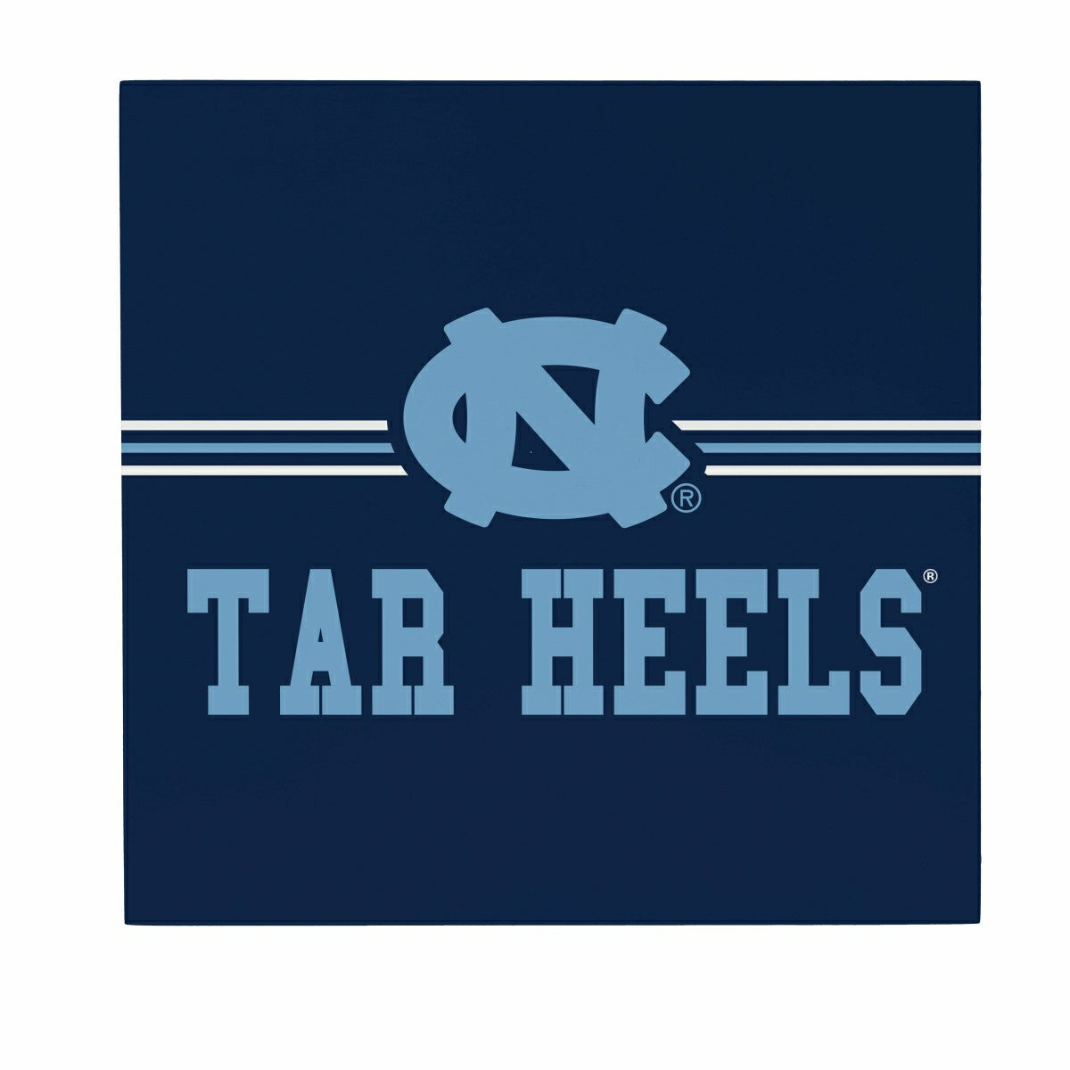 University of North Carolina Wood Wall Sign, 12x12 - Collegiate Home