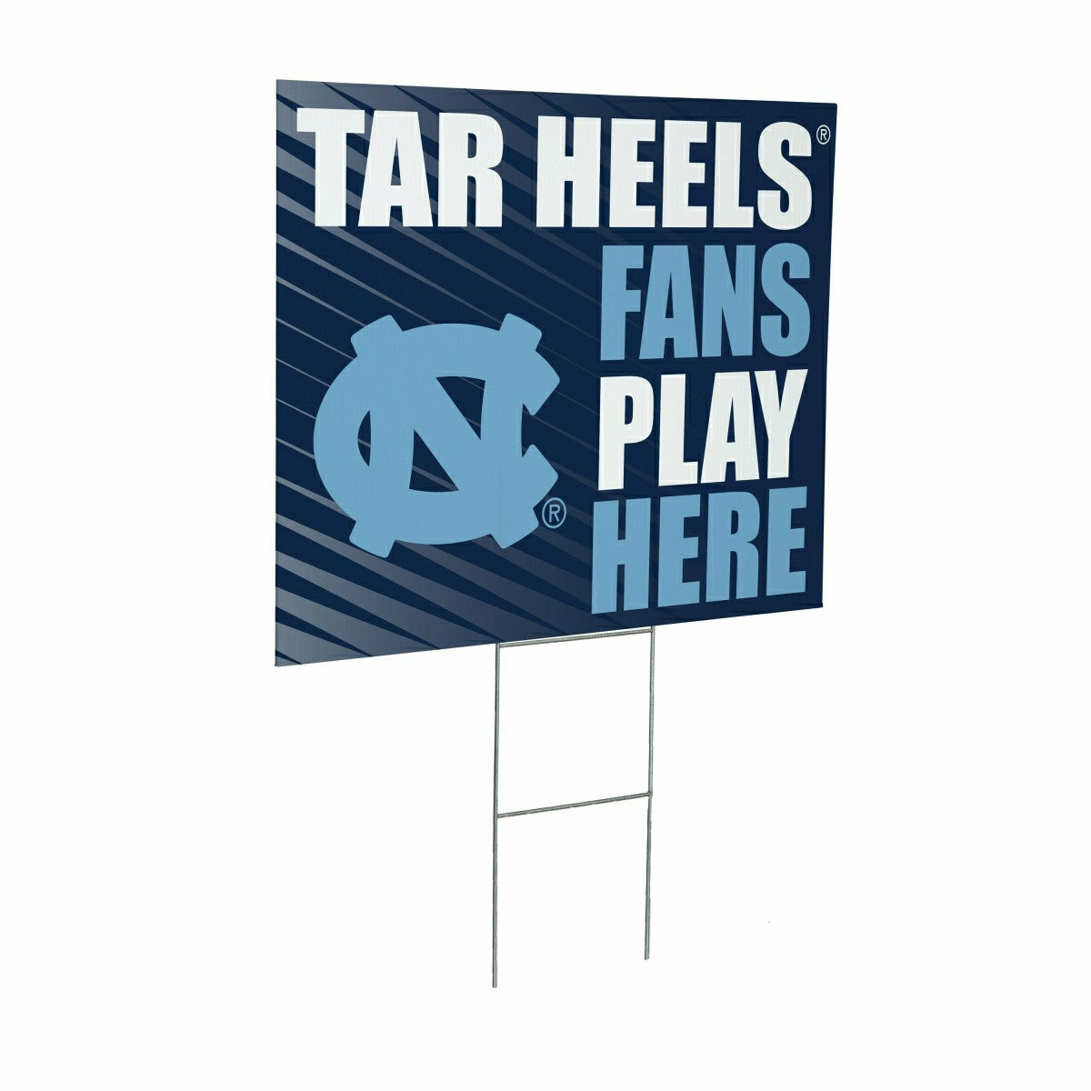 University of North Carolina Coroplast Yard Sign "Fans Play Here" - Collegiate Home