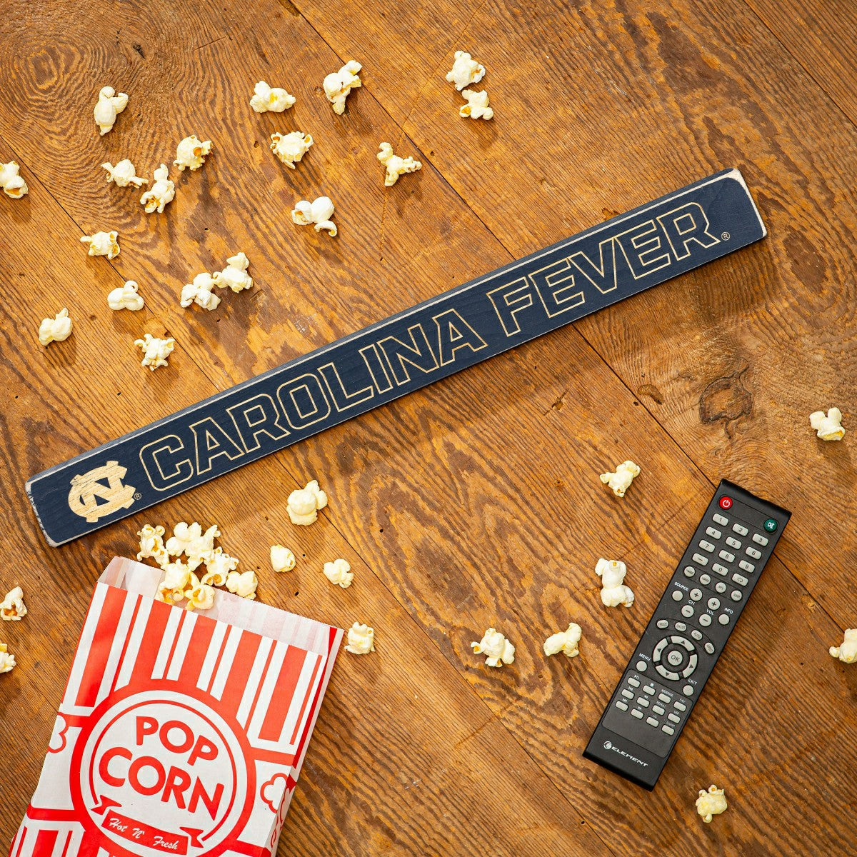 University of North Carolina Engraved Wood Sign, 1.5" x 18" - Collegiate Home