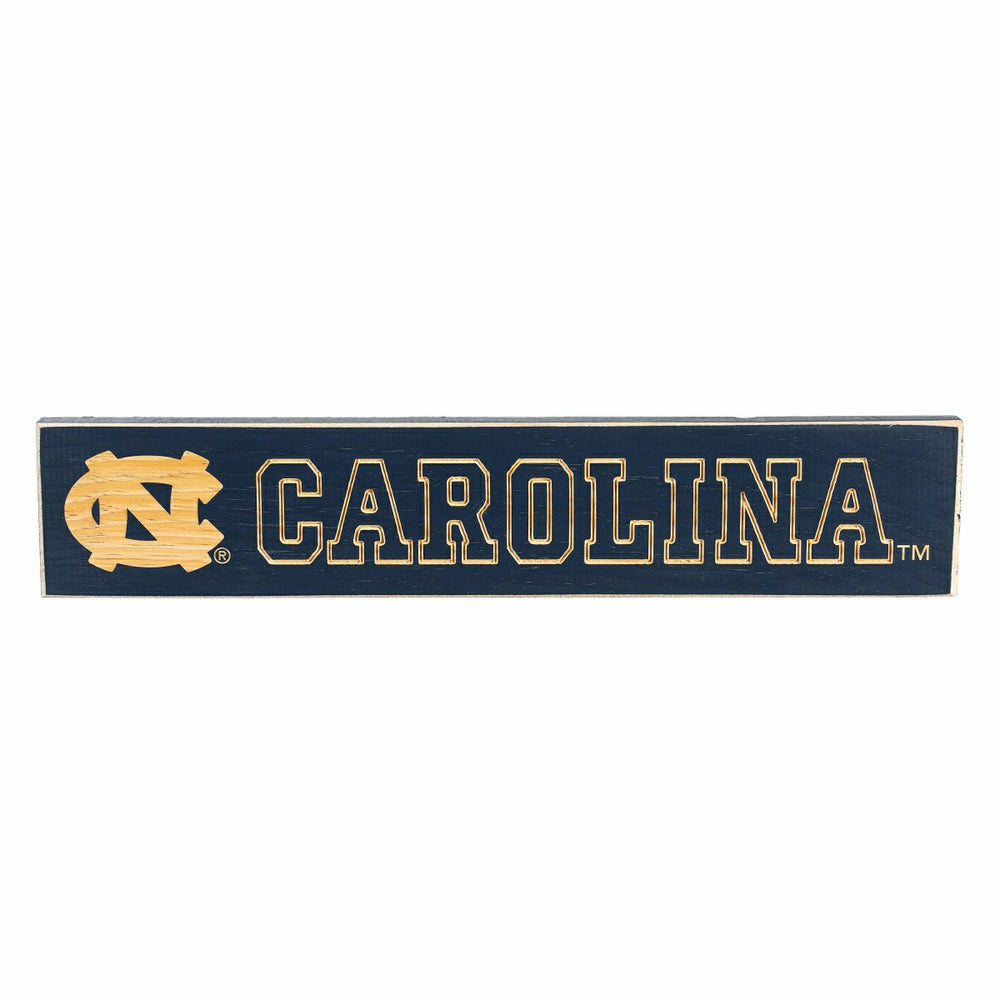 University of North Carolina Engraved Wood Sign, 3.5" x 18" - Collegiate Home