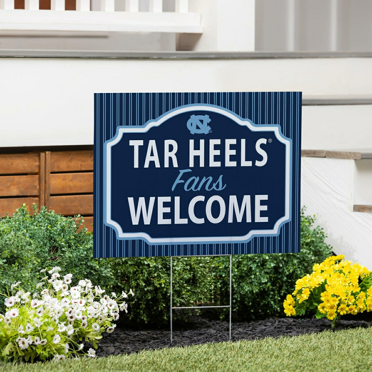 University of North Carolina Coroplast Yard Sign, "Fans Welcome" - Collegiate Home