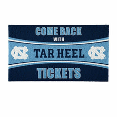 28" x 16" PVC Trapper Mat, Come Back with Tickets, University of North - Collegiate