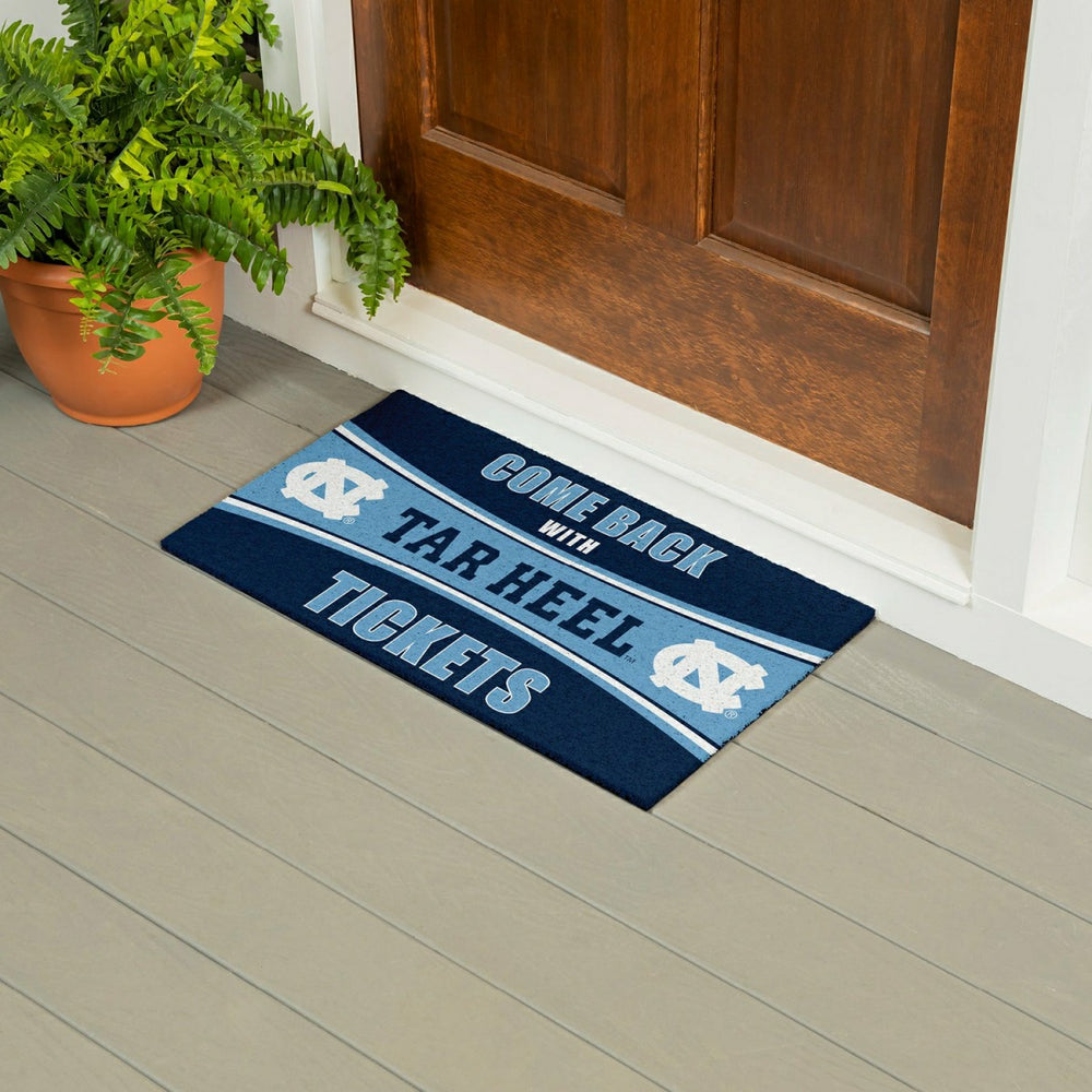 28" x 16" PVC Trapper Mat, Come Back with Tickets, University of North - Collegiate