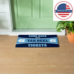 28" x 16" PVC Trapper Mat, Come Back with Tickets, University of North - Collegiate