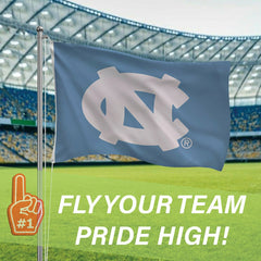 University of North Carolina Single Sided Flag w/ 2 Grommets, 3'x5' - Collegiate Home