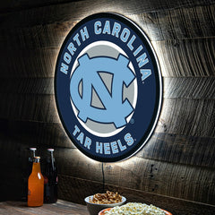LED Wall Decor, Round, University of North Carolina - Collegiate Home