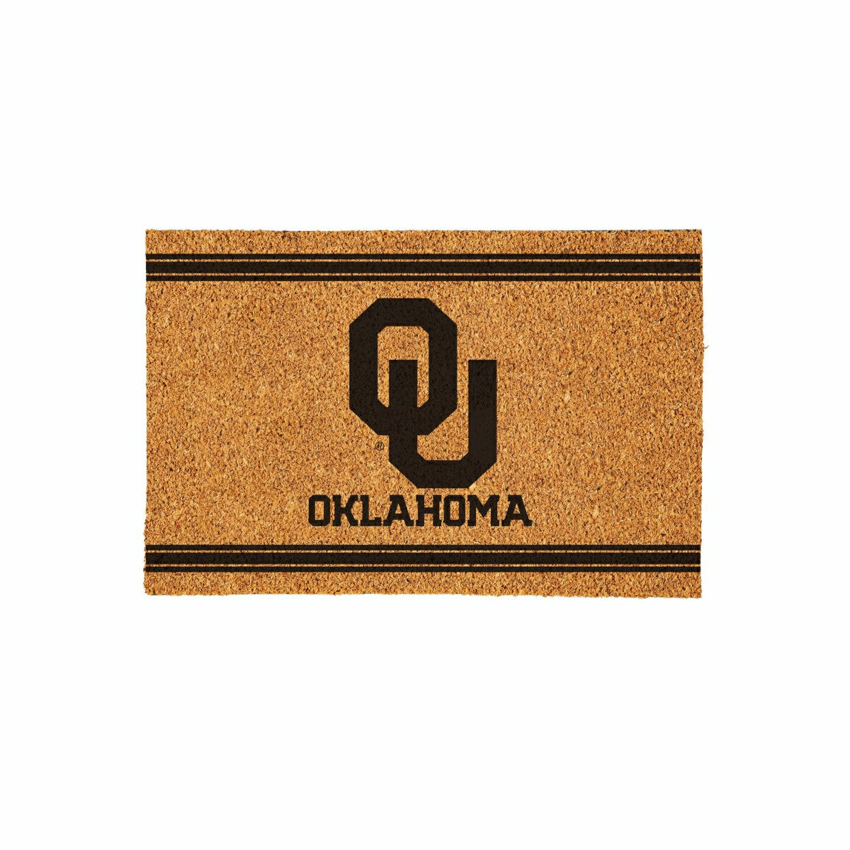 University of Oklahoma Large One Color Coir Mat, 36"x24" - Collegiate