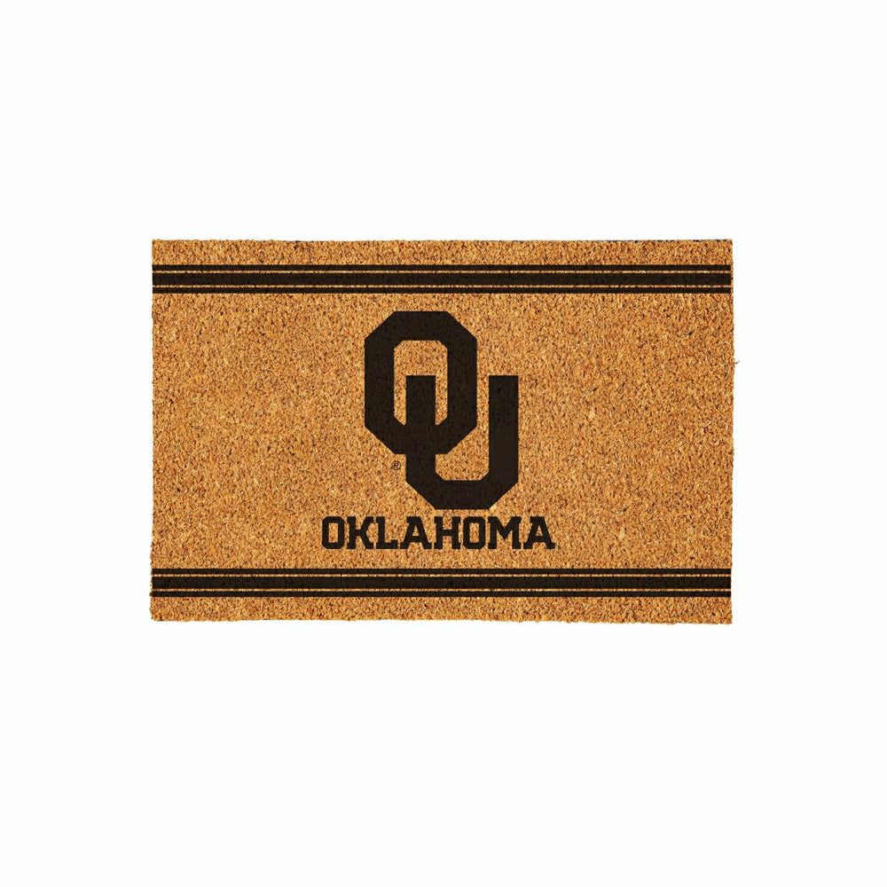 University of Oklahoma Large One Color Coir Mat, 36"x24" - Collegiate