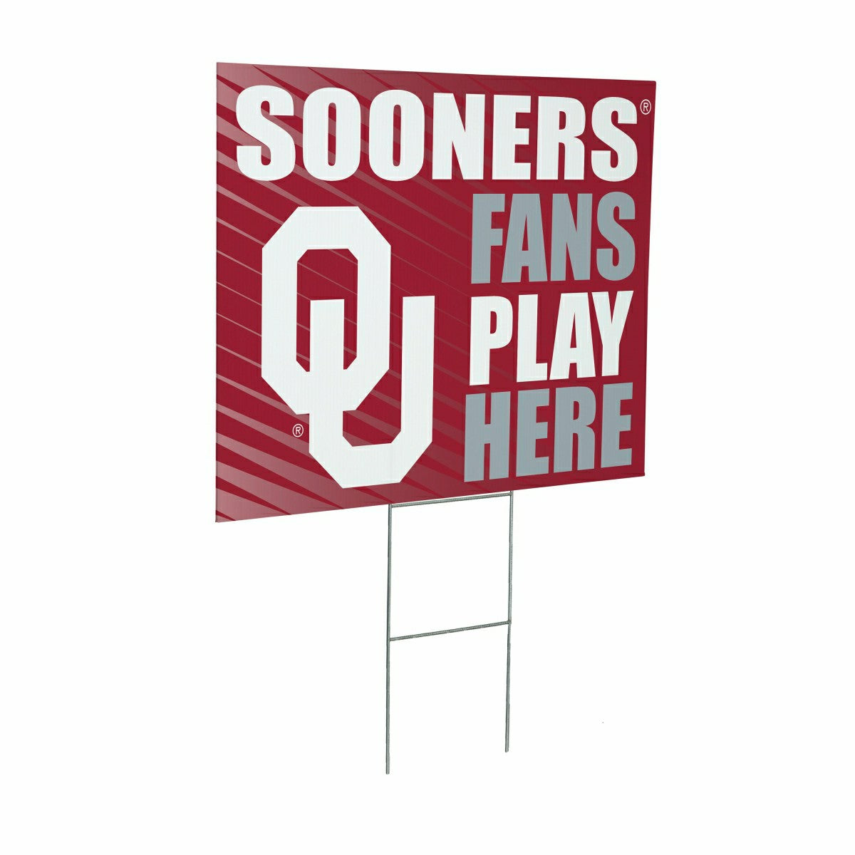 University of Oklahoma Coroplast Yard Sign "Fans Play Here" - Collegiate Home