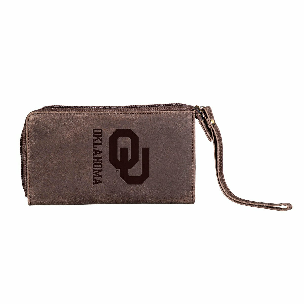 Wristlet Wallet, Brown, University of Oklahoma - Collegiate Home