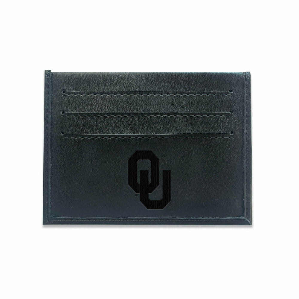 Front Pocket Wallet w/ RFID Blocking, University of Oklahoma, Black - Collegiate Home