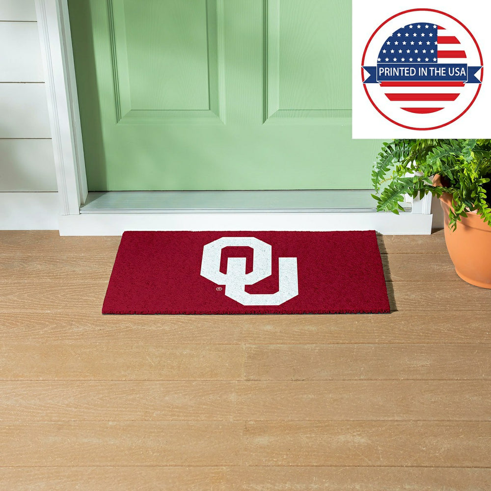 Full Color PVC Mat, 16" x 28", University of Oklahoma - Collegiate